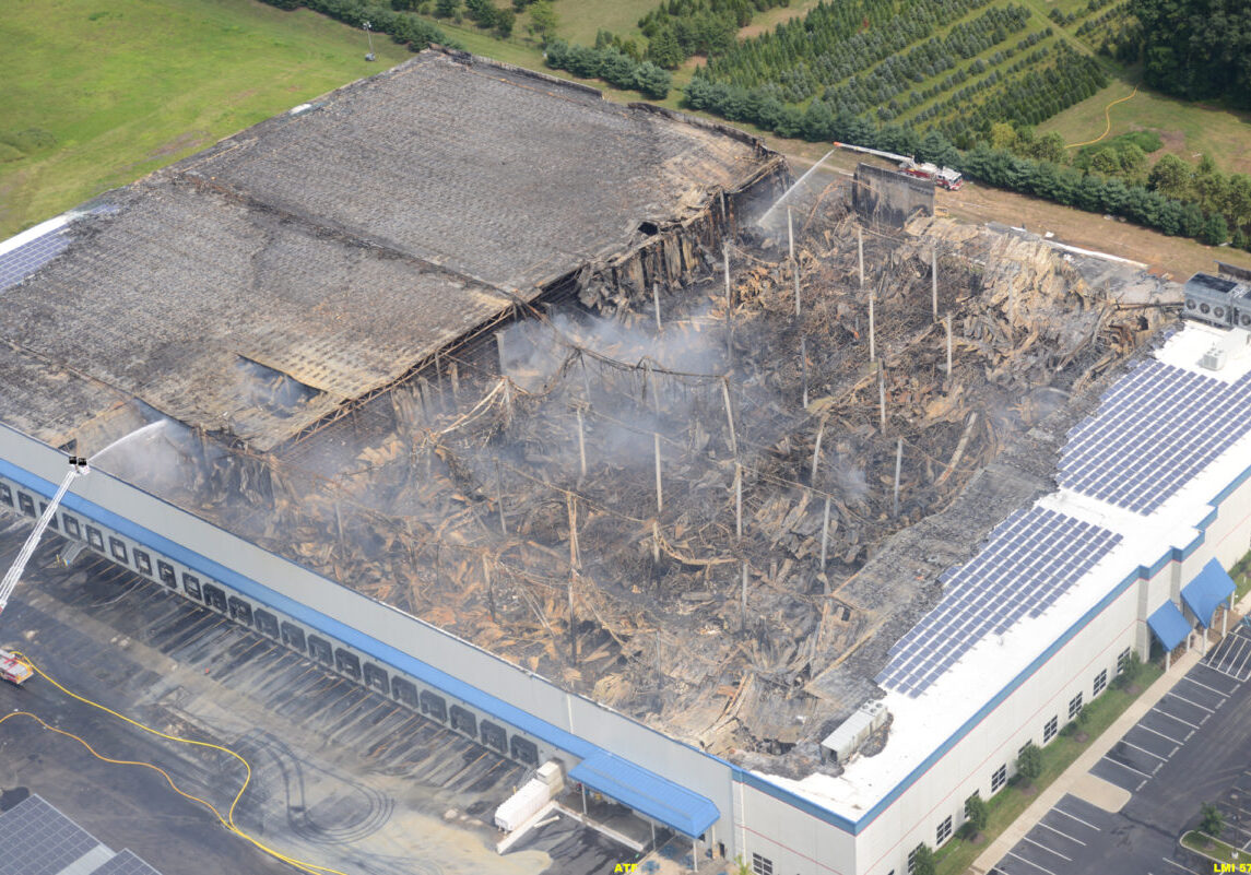 Warehouse-Solar-Panel-Fire
